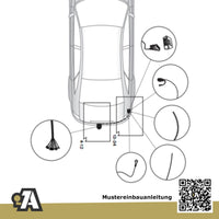 Audi A6 C6 Avant 5-Türer (Avant) 03.2005-09.2011 4F5 BRiNK Anhängerkupplung mit JAEGER Elektrosatz