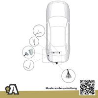 Audi A6 C8 4-Türer (Limousine) 07.2018-08.2023 4A2 BRiNK Anhängerkupplung mit JAEGER Elektrosatz