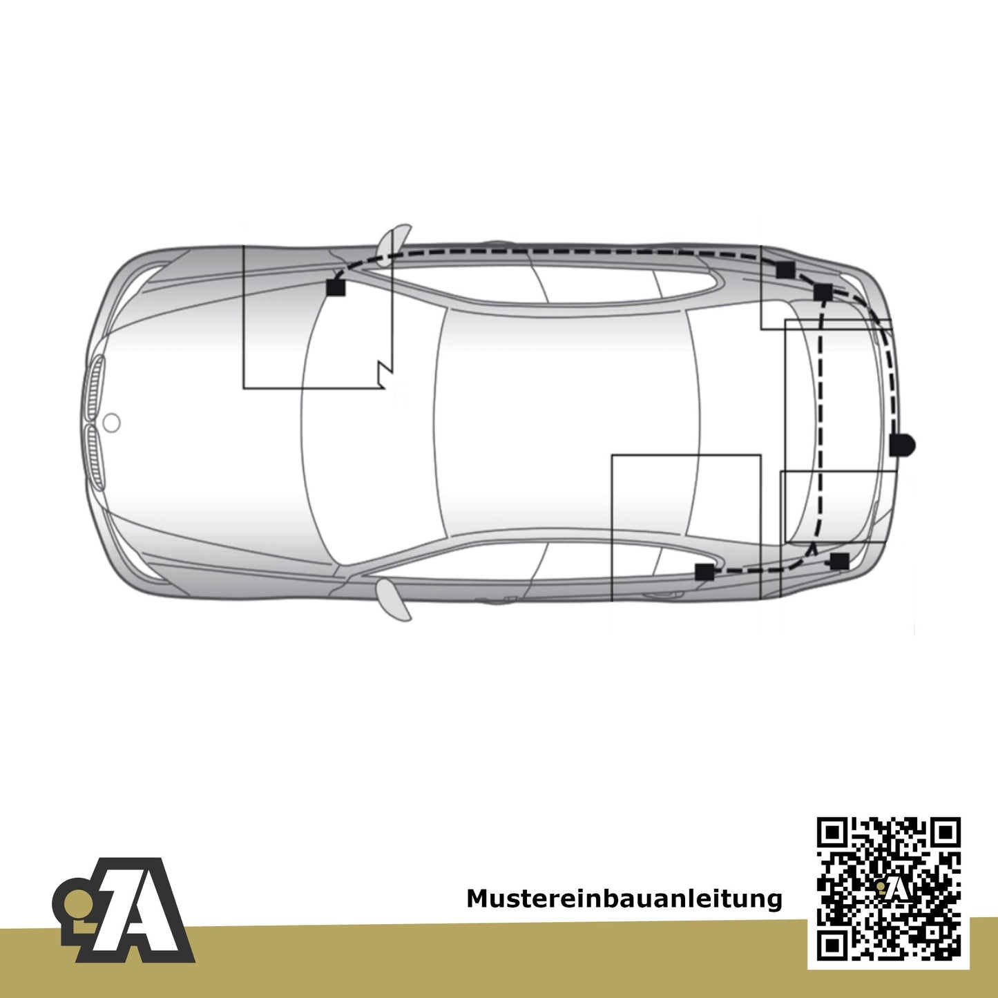 BMW 3er E90 4-Türer (Limousine) 03.2005-02.2012 E90 BRiNK Anhängerkupplung mit JAEGER Elektrosatz