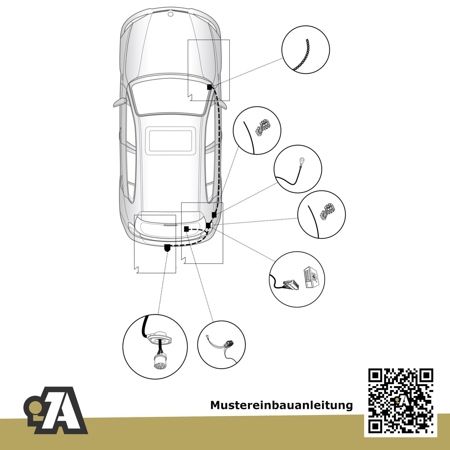 BMW 1er F20/F21 3/5-Türer (Fließheck) 09.2011-02.2014 F20 / F21 BRiNK Anhängerkupplung mit JAEGER Elektrosatz
