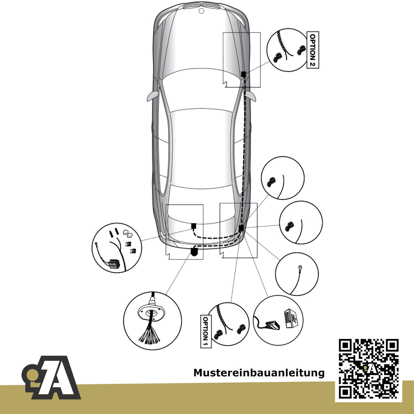 BMW 5er G31 5-Türer (Touring) 06.2017-04.2024 G31 BRiNK Anhängerkupplung mit JAEGER Elektrosatz