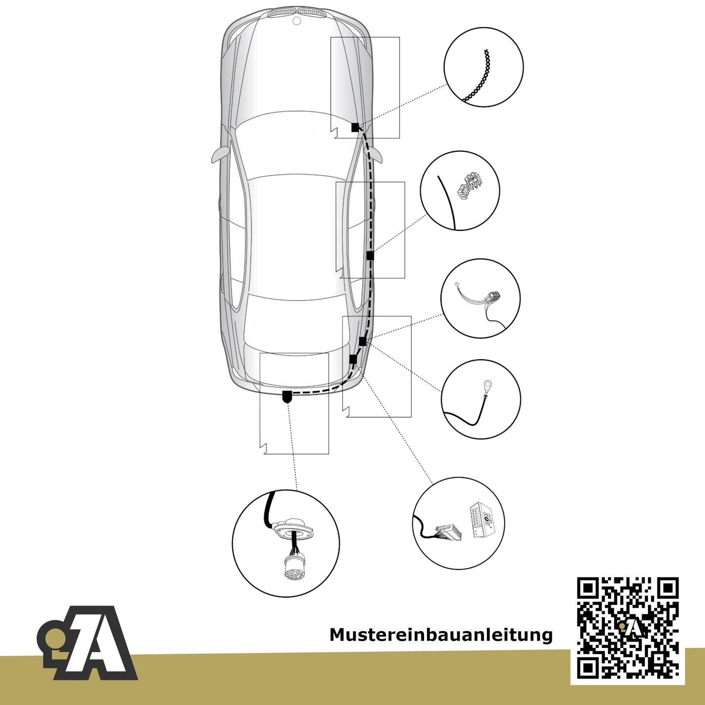 BMW 3er F30 4-Türer (Limousine) 02.2012-02.2014 F30 BRiNK Anhängerkupplung mit JAEGER Elektrosatz