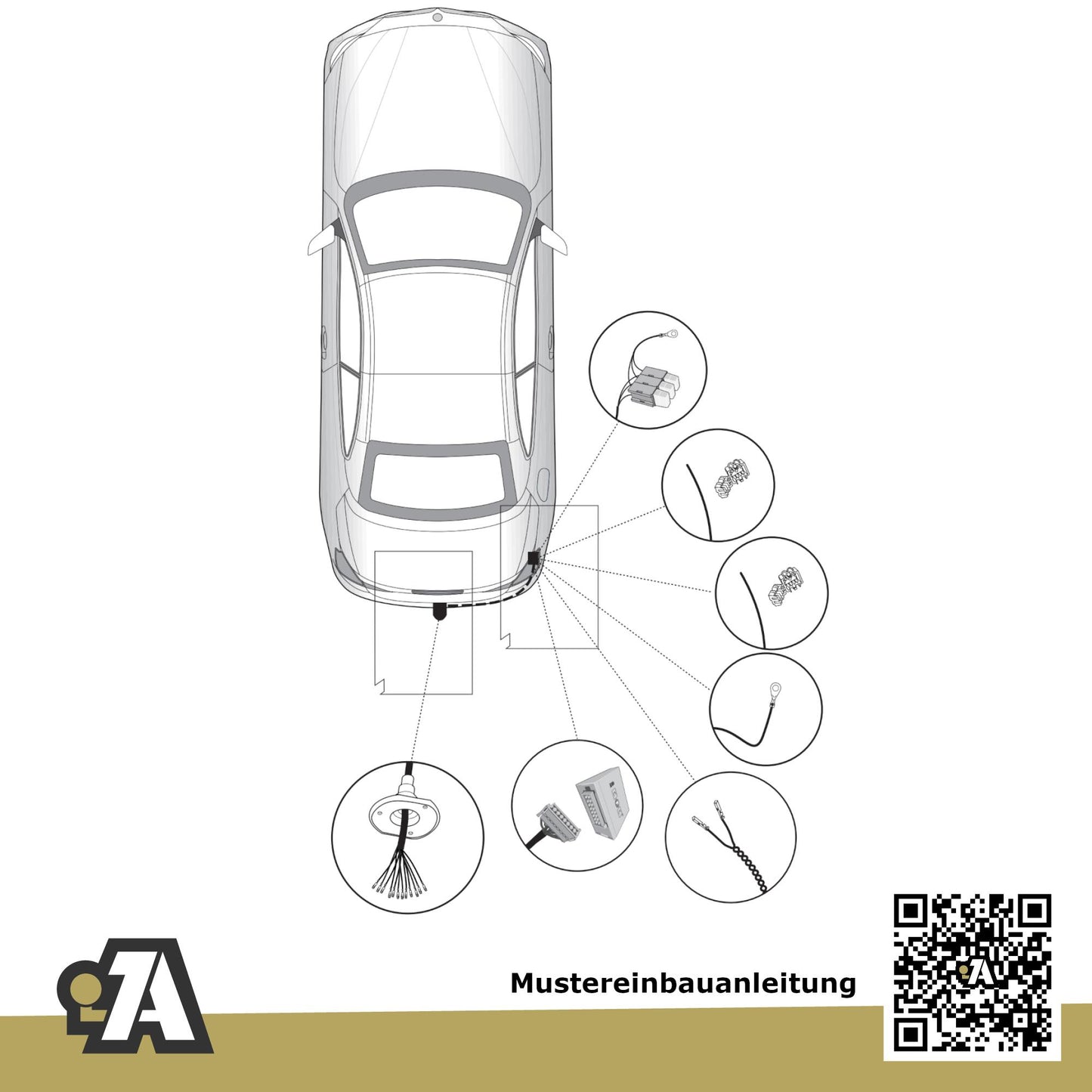 BMW 3er F31 5-Türer (Touring) 03.2014-08.2019 F31 BRiNK Anhängerkupplung mit JAEGER Elektrosatz