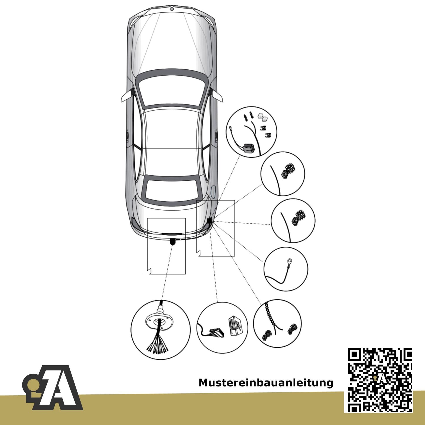 BMW 3er F31 5-Türer (Touring) 03.2014-08.2019 F31 BRiNK Anhängerkupplung mit JAEGER Elektrosatz