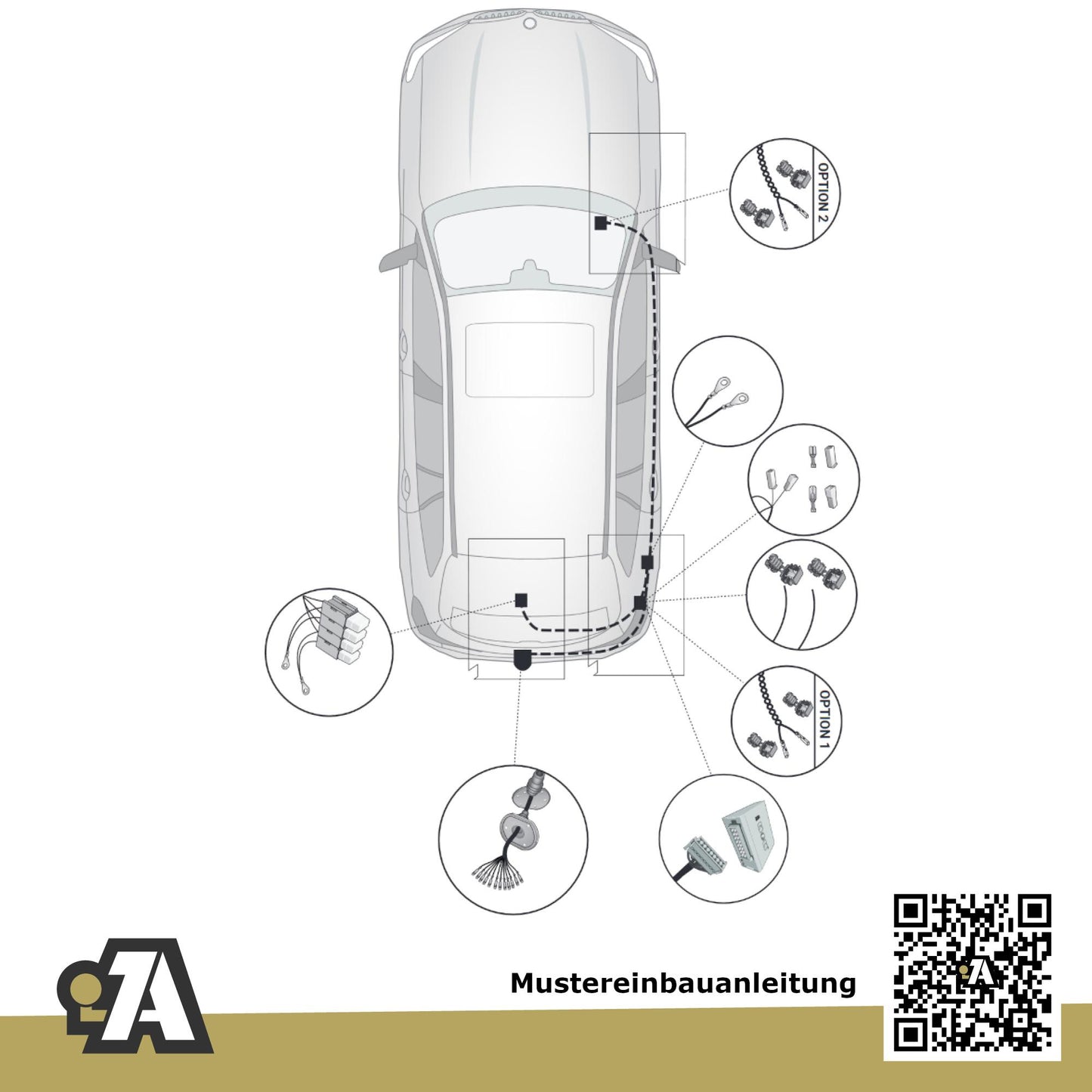 BMW 3er G21 5-Türer (Touring) ab 09.2019 G21 BRiNK Anhängerkupplung mit JAEGER Elektrosatz
