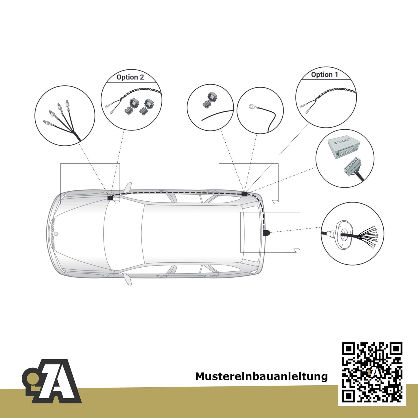 BMW 2er U06 Active Tourer 5-Türer (Kompaktvan) ab 11.2021 U06 BRiNK Anhängerkupplung mit JAEGER Elektrosatz