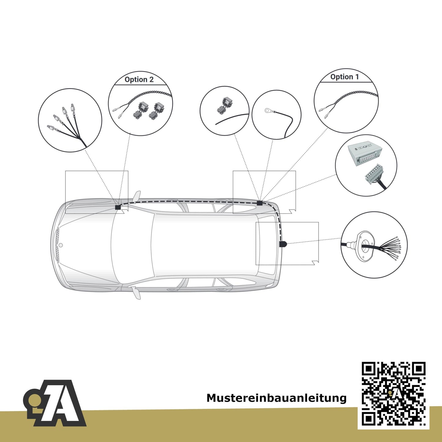 BMW X1 U11 5-Türer (Geländewagen) ab 07.2022 U11 BRiNK Anhängerkupplung mit JAEGER Elektrosatz