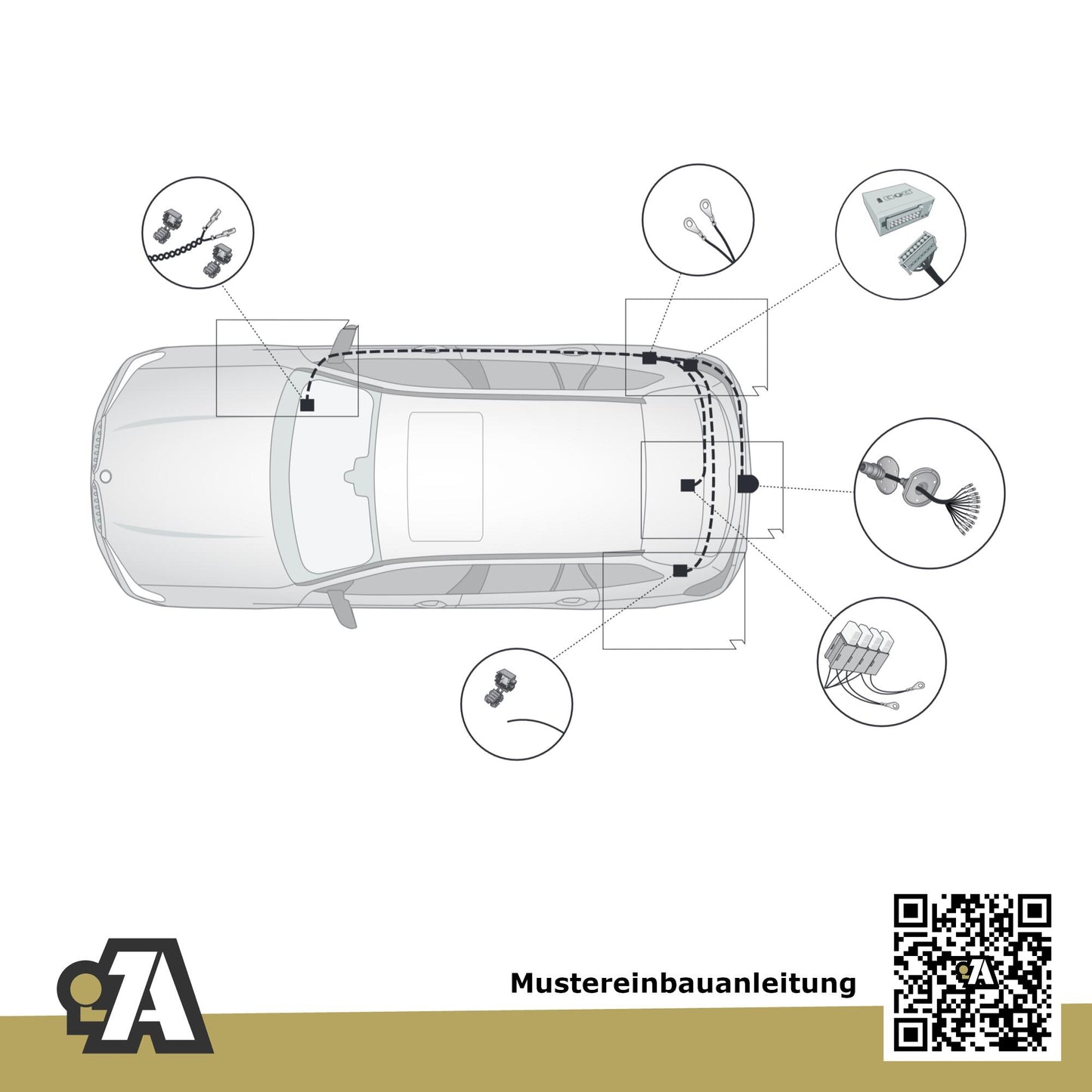 BMW X7 G07 5-Türer (Geländewagen) ab 08.2022 G07 BRiNK Anhängerkupplung mit JAEGER Elektrosatz