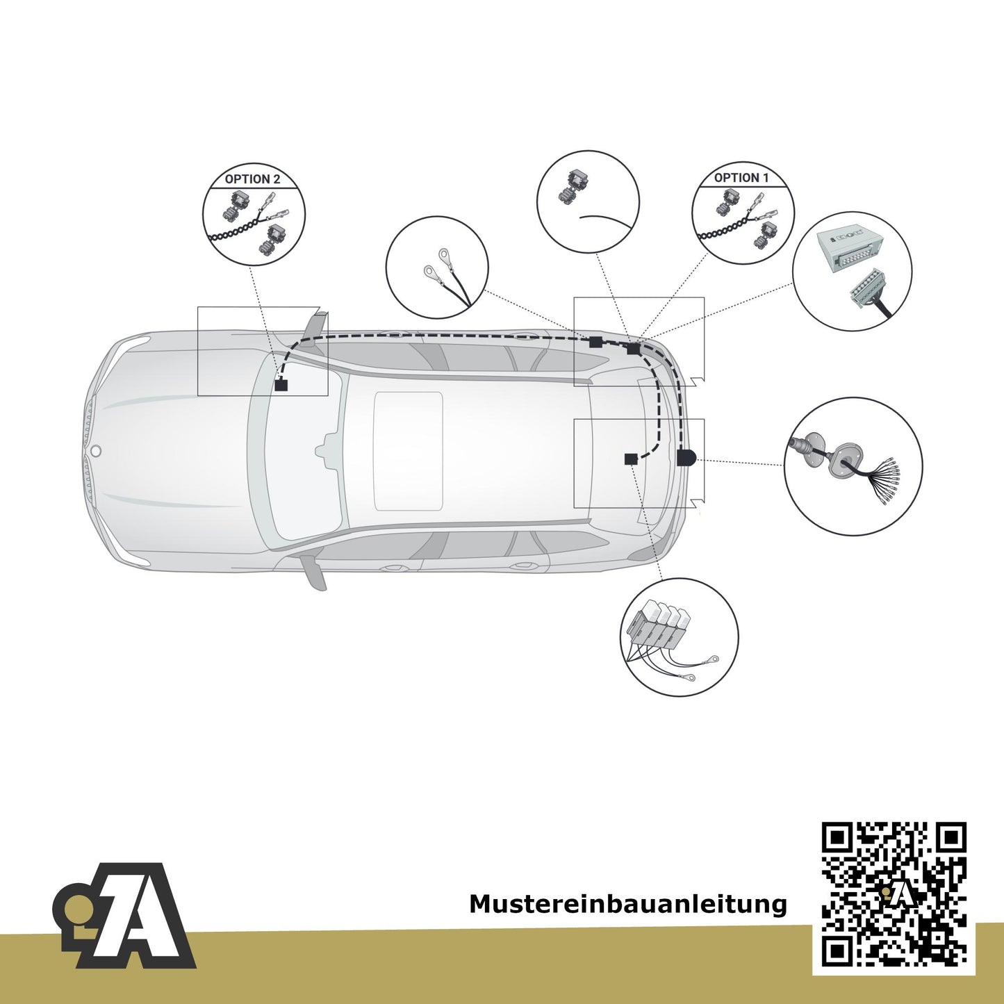BMW X5 G05 5-Türer (Geländewagen) ab 04.2023 G05 BRiNK Anhängerkupplung mit JAEGER Elektrosatz