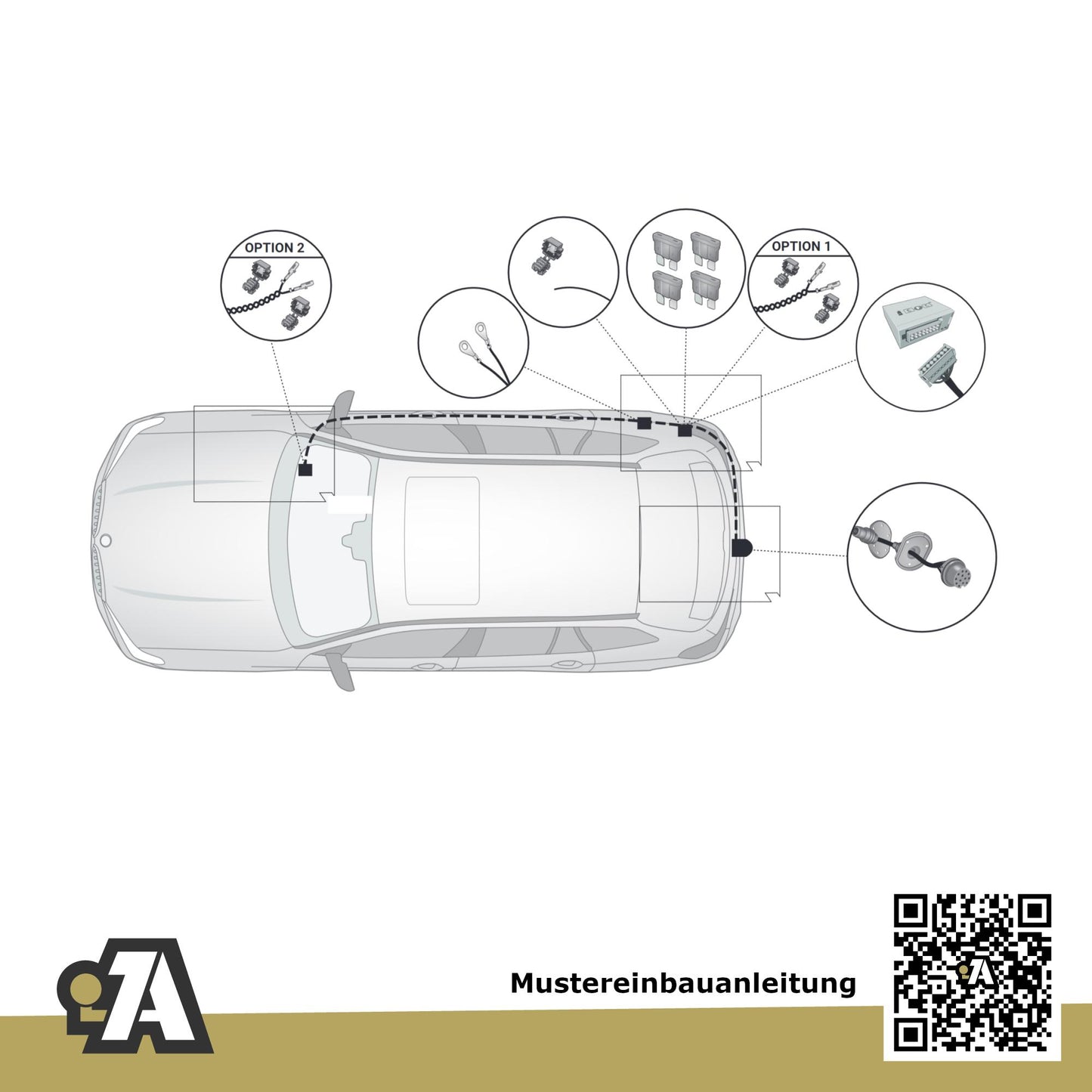 BMW 5er G61 5-Türer (Touring) ab 05.2024 G61 BRiNK Anhängerkupplung mit JAEGER Elektrosatz