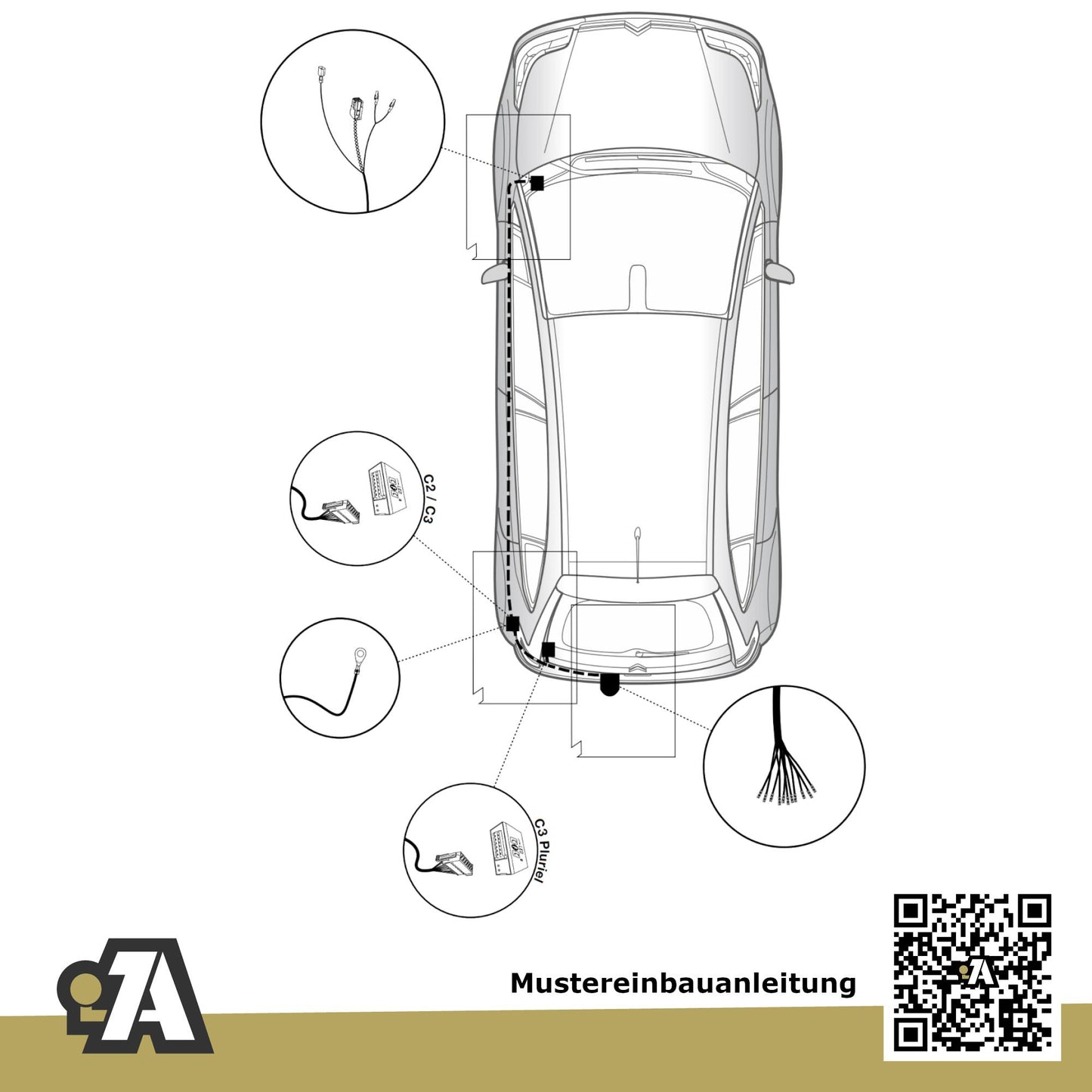 Citroen C3 5-Türer (Fließheck) 10.2005-10.2009 FC_ BRiNK Anhängerkupplung mit JAEGER Elektrosatz