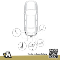 Ford Mondeo Limousine 4-Türer (Limousine) 06.2007-09.2014 BA7 BRiNK Anhängerkupplung mit JAEGER Elektrosatz