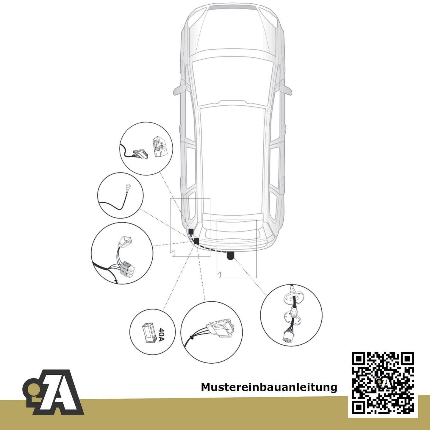 Ford Focus III Fließheck 5-Türer (Fließheck) 04.2011-03.2018 DYB BRiNK Anhängerkupplung mit JAEGER Elektrosatz