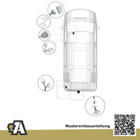 Mercedes Sprinter Bus / Kasten ohne Trittstufe ab 06.2018 907 / 3665mm, 3924mm, 4325mm BRiNK Anhängerkupplung mit JAEGER Elektrosatz
