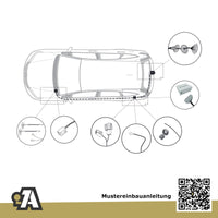 Honda CR-V V 5-Türer (Sport-SUV) 10.2018-07.2023 RW_, RT_ BRiNK Anhängerkupplung mit JAEGER Elektrosatz