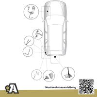 Mazda 6 5-Türer (Kombi) 02.2013-06.2018 GJ/GH BRiNK Anhängerkupplung mit JAEGER Elektrosatz