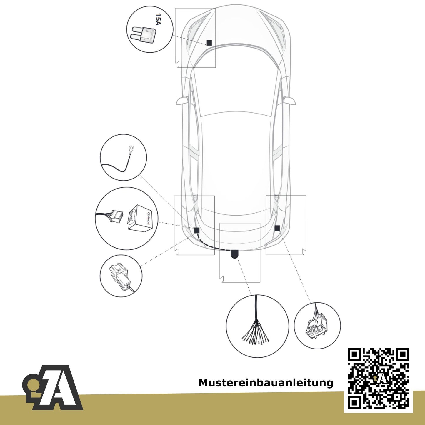 Nissan Micra 3/5-Türer (Fließheck) ab 03.2017 K14 BRiNK Anhängerkupplung mit JAEGER Elektrosatz