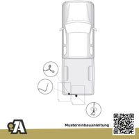 Nissan Navara mit Trittstoßstange 04.2010-12.2015 BRiNK Anhängerkupplung mit JAEGER Elektrosatz
