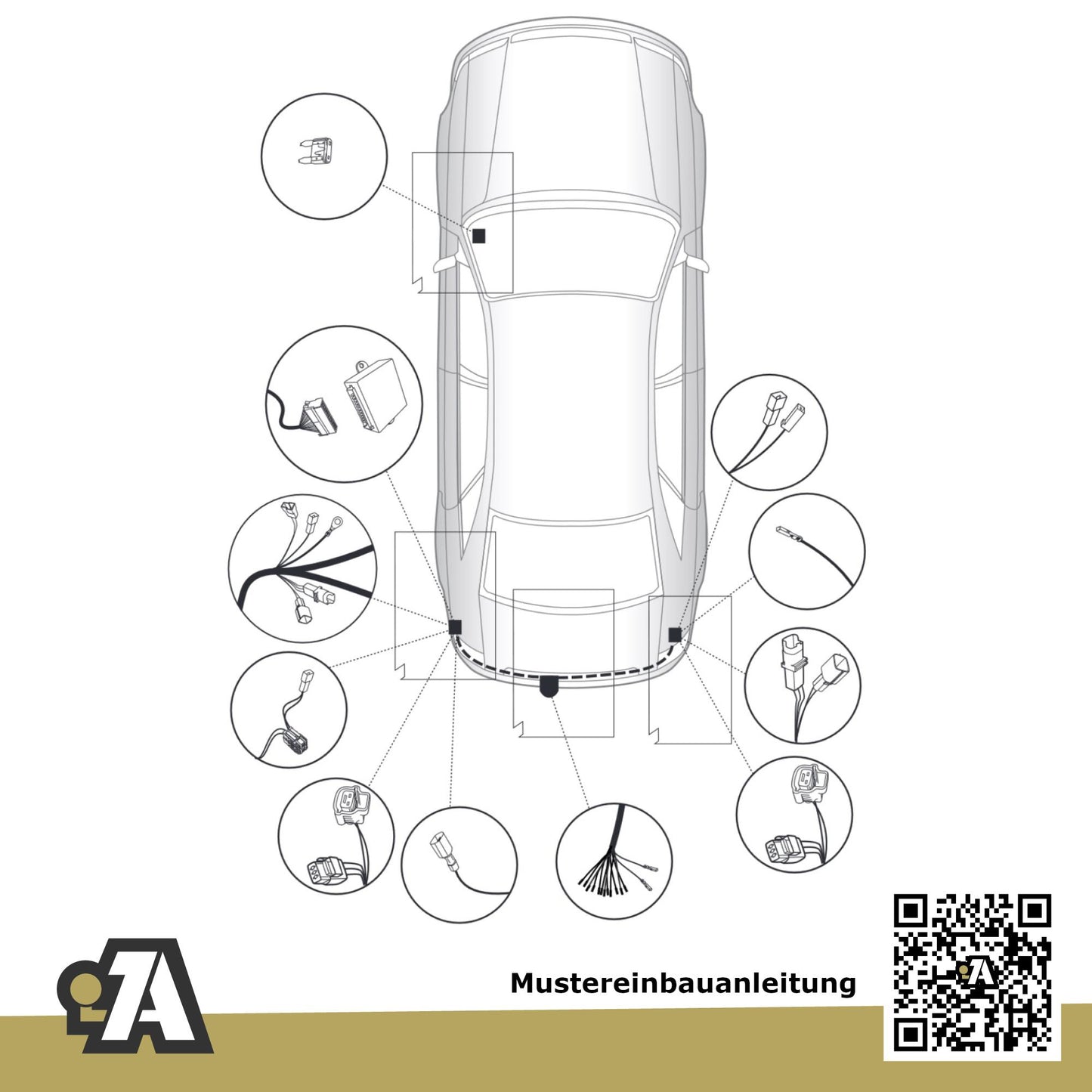 Renault Laguna 5-Türer (Fließheck) 10.2007-07.2015 BT_ BRiNK Anhängerkupplung mit JAEGER Elektrosatz