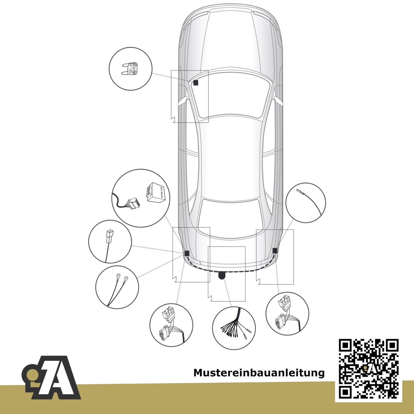 Renault Laguna Grandtour 5-Türer (Kombi) 01.2008-05.2013 KT_ BRiNK Anhängerkupplung mit JAEGER Elektrosatz