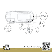 Renault Captur 5-Türer (Mini-SUV) 12.2019-06.2024 HF ORIS Anhängerkupplung mit JAEGER Elektrosatz