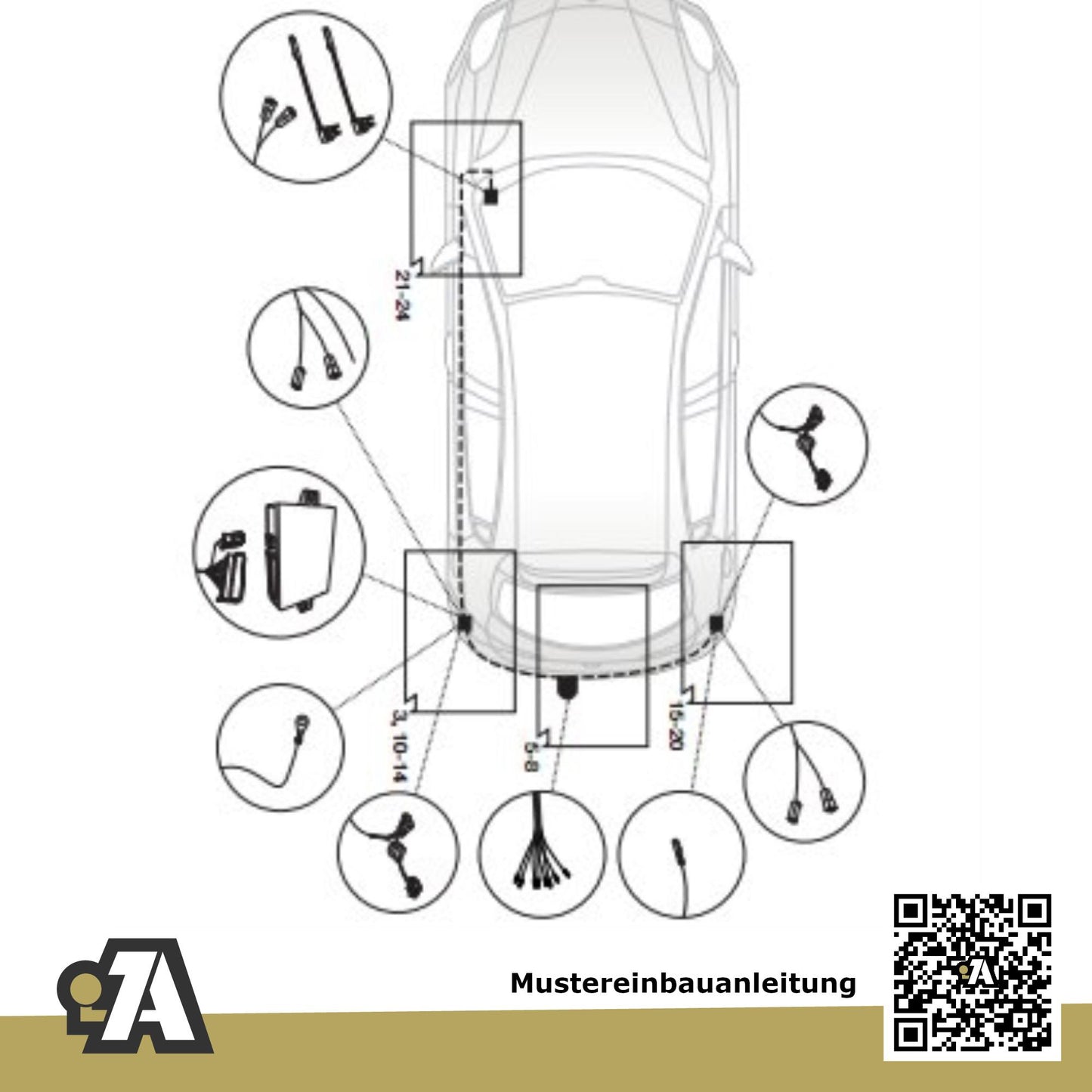 Alfa Giulietta 5-Türer (Fließheck) 04.2010-12.2020 940 BRiNK Anhängerkupplung mit JAEGER Elektrosatz