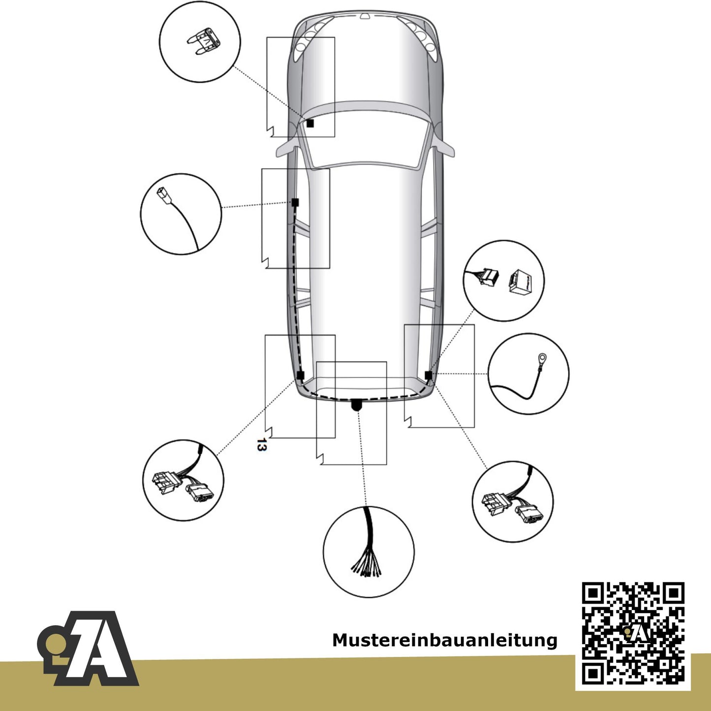 Dacia Lodgy 5-Türer (Kompaktvan) 03.2012-02.2022 JS BRiNK Anhängerkupplung mit JAEGER Elektrosatz