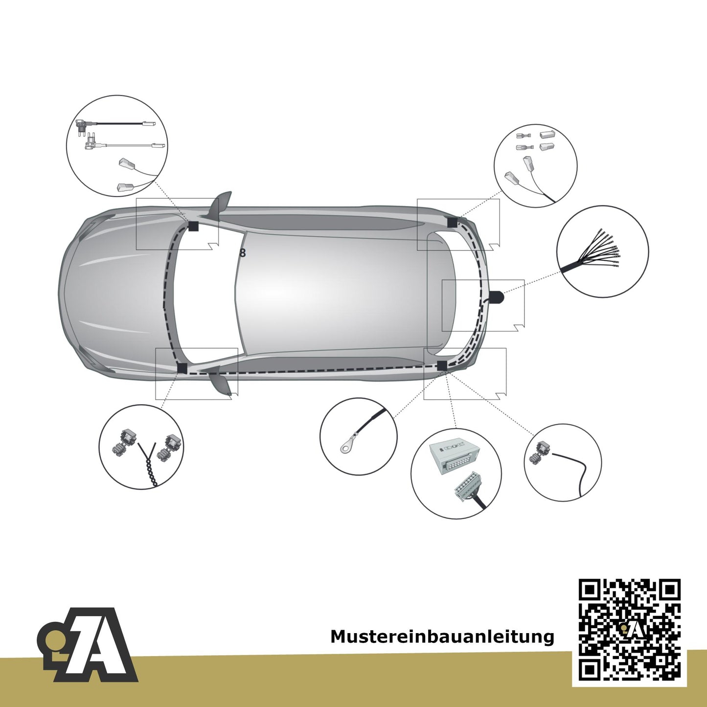 MG ZS EV 5-Türer (SUV) 10.2021-08.2024 - BRiNK Anhängerkupplung mit JAEGER Elektrosatz