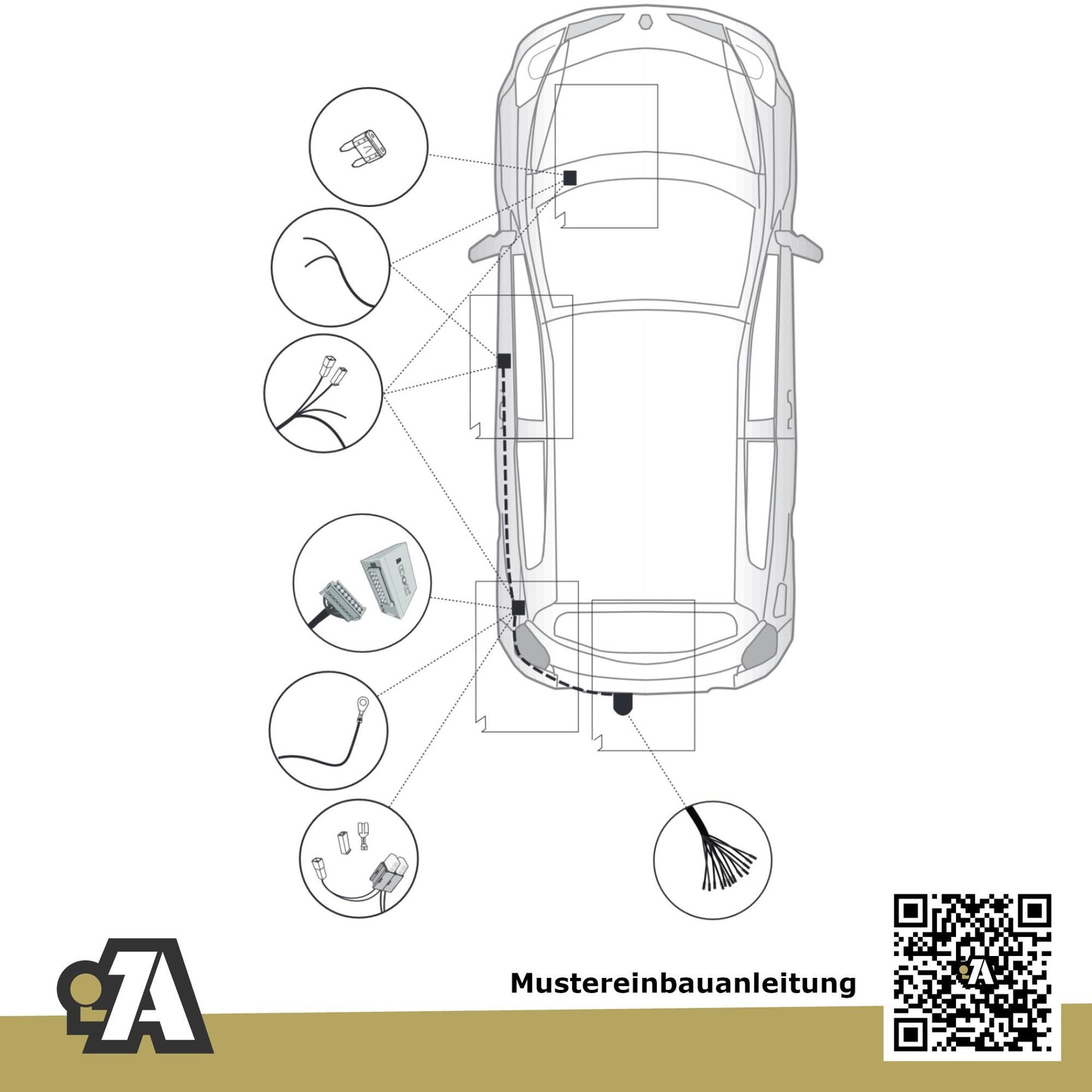 Renault Clio IV 3/5-Türer (Fließheck) 12.2012-08.2019 BH_ BRiNK Anhängerkupplung mit JAEGER Elektrosatz