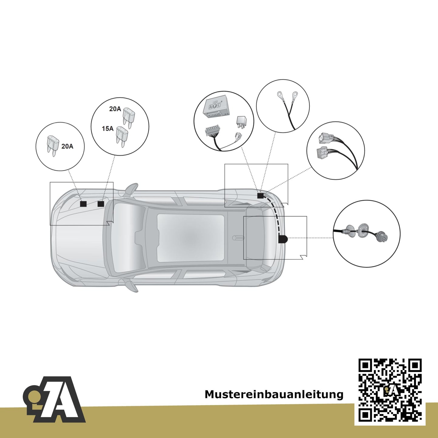 Renault Scenic E-tech EV 5-Türer (SUV) ab 05.2024 HCB BRiNK Anhängerkupplung mit JAEGER Elektrosatz