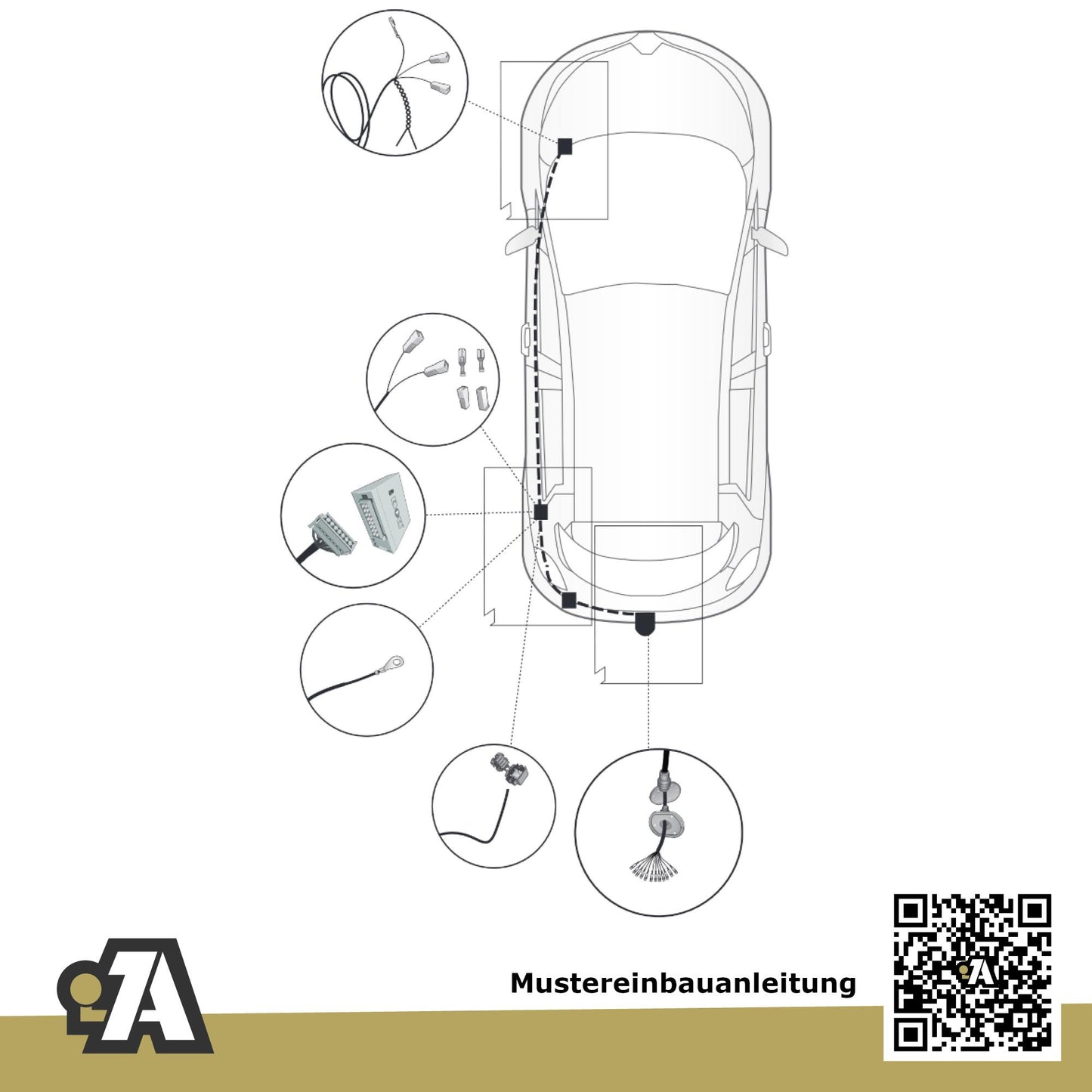 Renault Clio V 3/5-Türer (Fließheck) ab 08.2019 BF_ BRiNK Anhängerkupplung mit JAEGER Elektrosatz