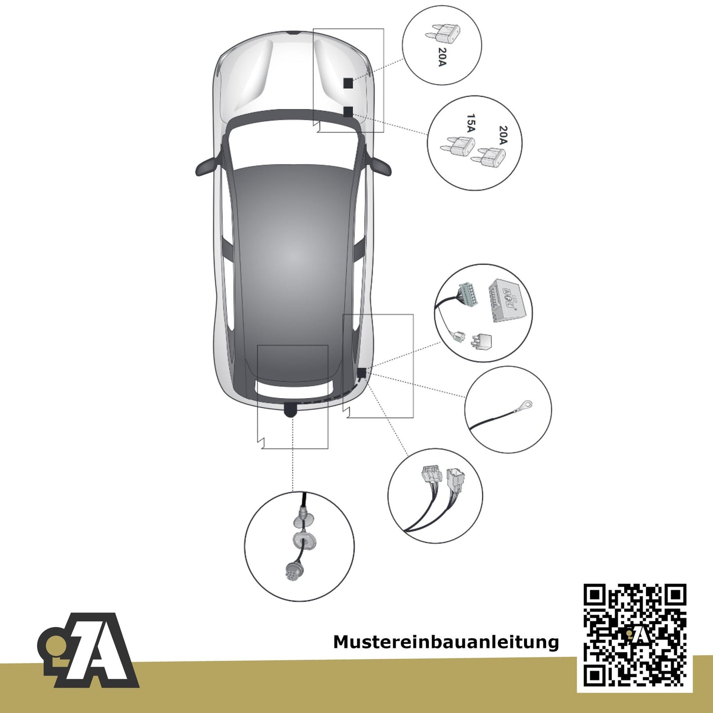 Renault Megane E-tech EV 5-Türer (SUV) ab 06.2022 BCB BRiNK Anhängerkupplung mit JAEGER Elektrosatz