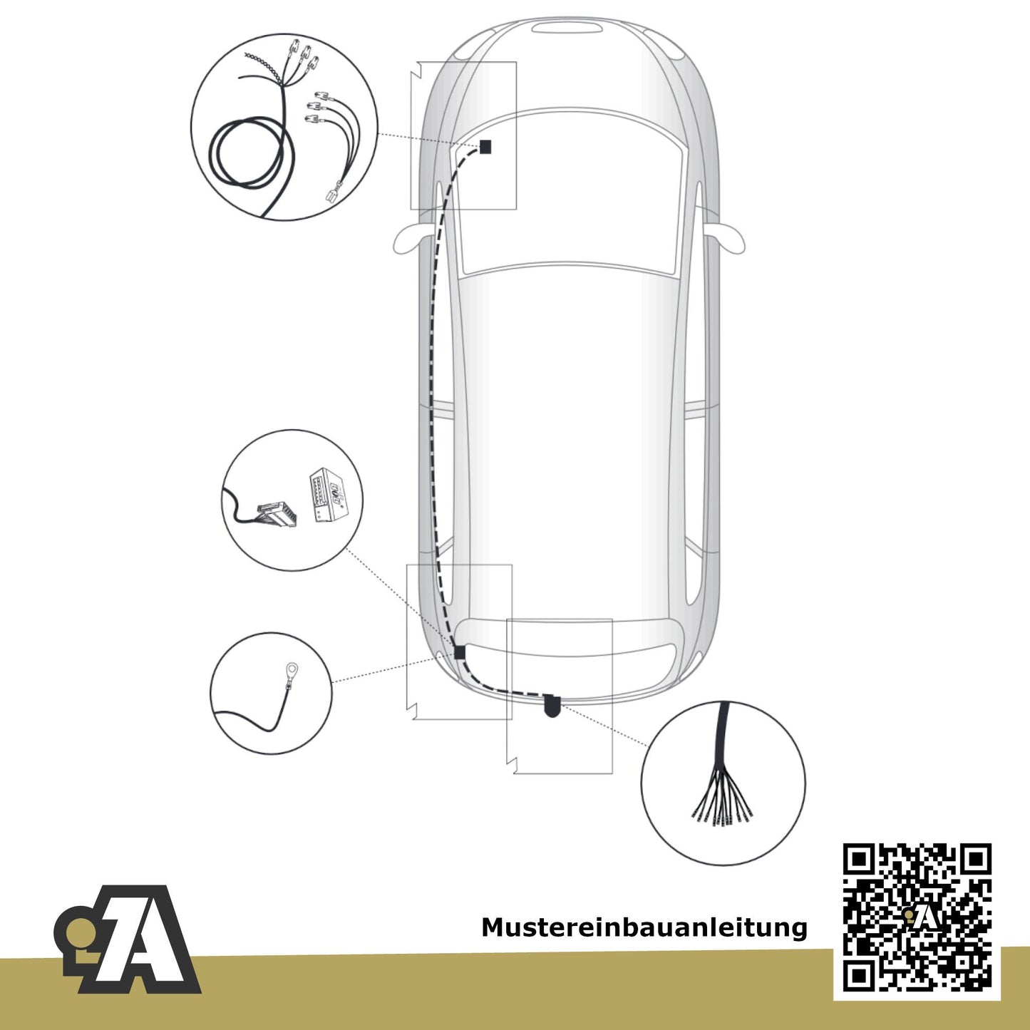 Seat Toledo 5-Türer (Fließheck) 01.2005-08.2009 5P BRiNK Anhängerkupplung mit JAEGER Elektrosatz