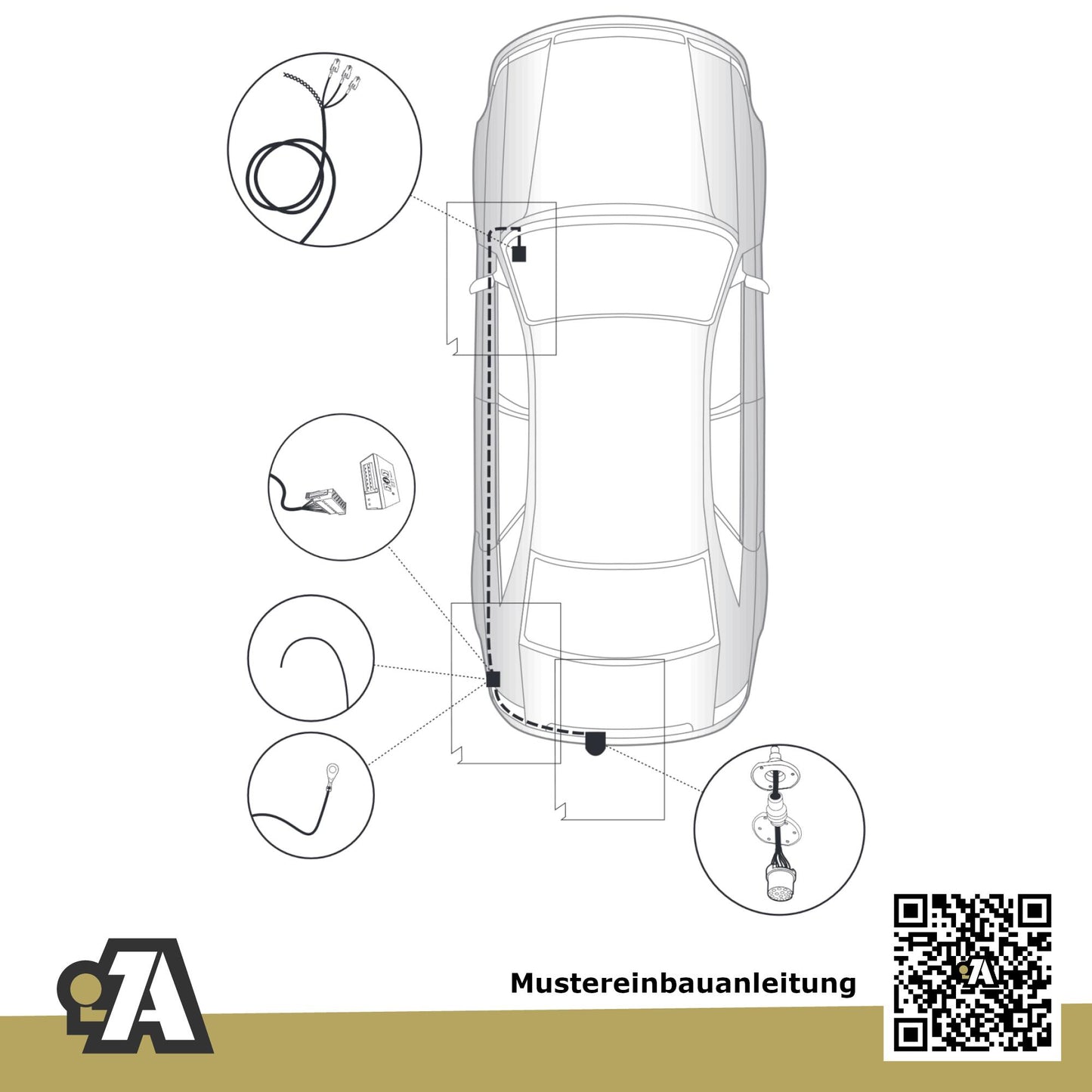 Skoda Octavia Limo & Kombi 5-Türer (Limo & Kombi) 06.2004-05.2013 1Z BRiNK Anhängerkupplung mit JAEGER Elektrosatz