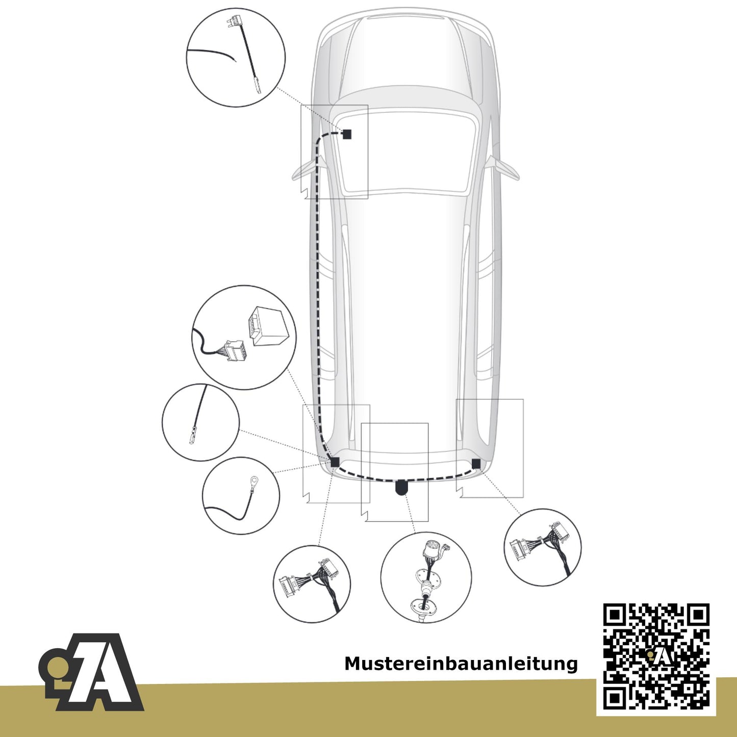 Skoda Roomster 5-Türer (Hochdachkombi) 09.2006-05.2010 5J BRiNK Anhängerkupplung mit JAEGER Elektrosatz