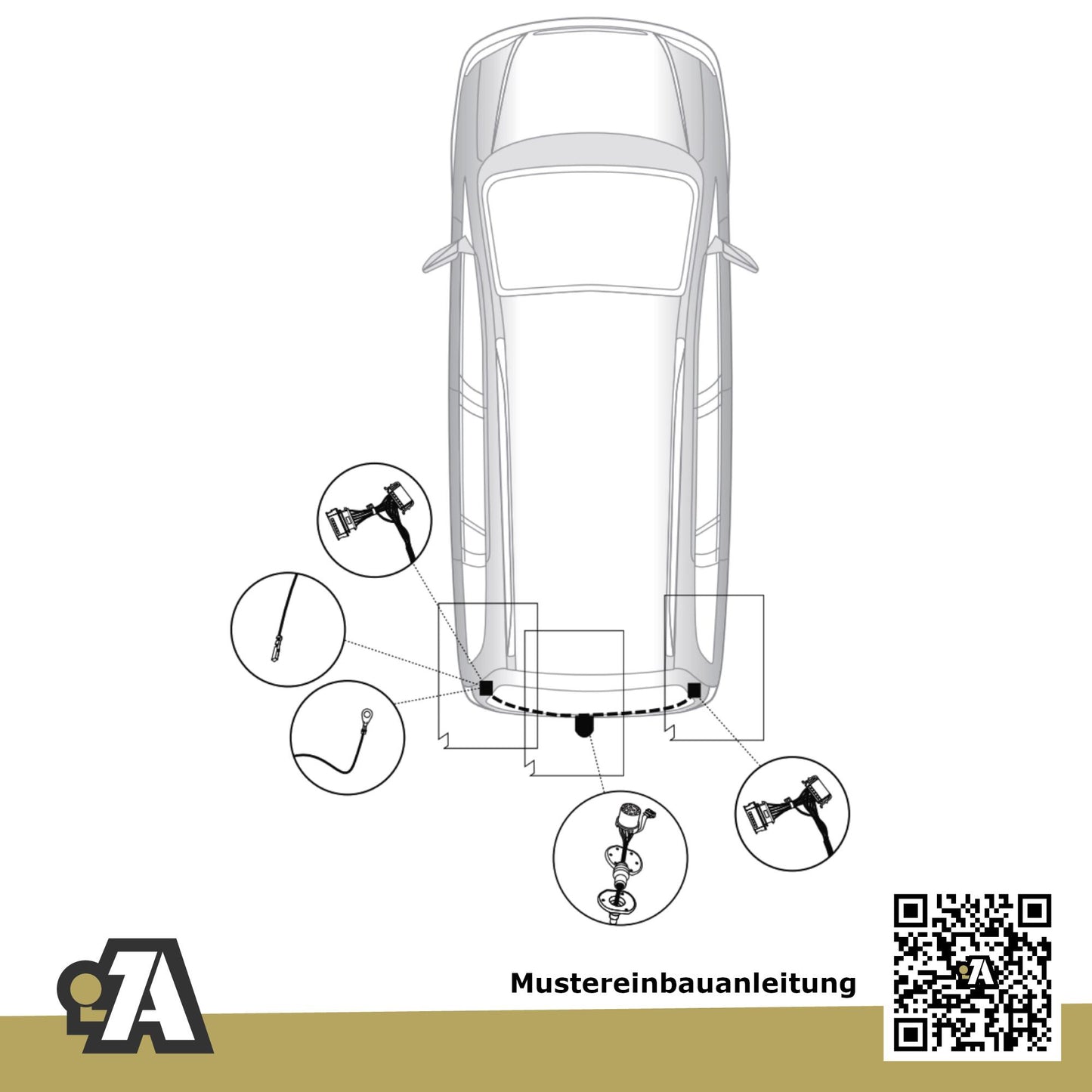 Skoda Roomster 5-Türer (Hochdachkombi) 09.2006-05.2010 5J BRiNK Anhängerkupplung mit JAEGER Elektrosatz