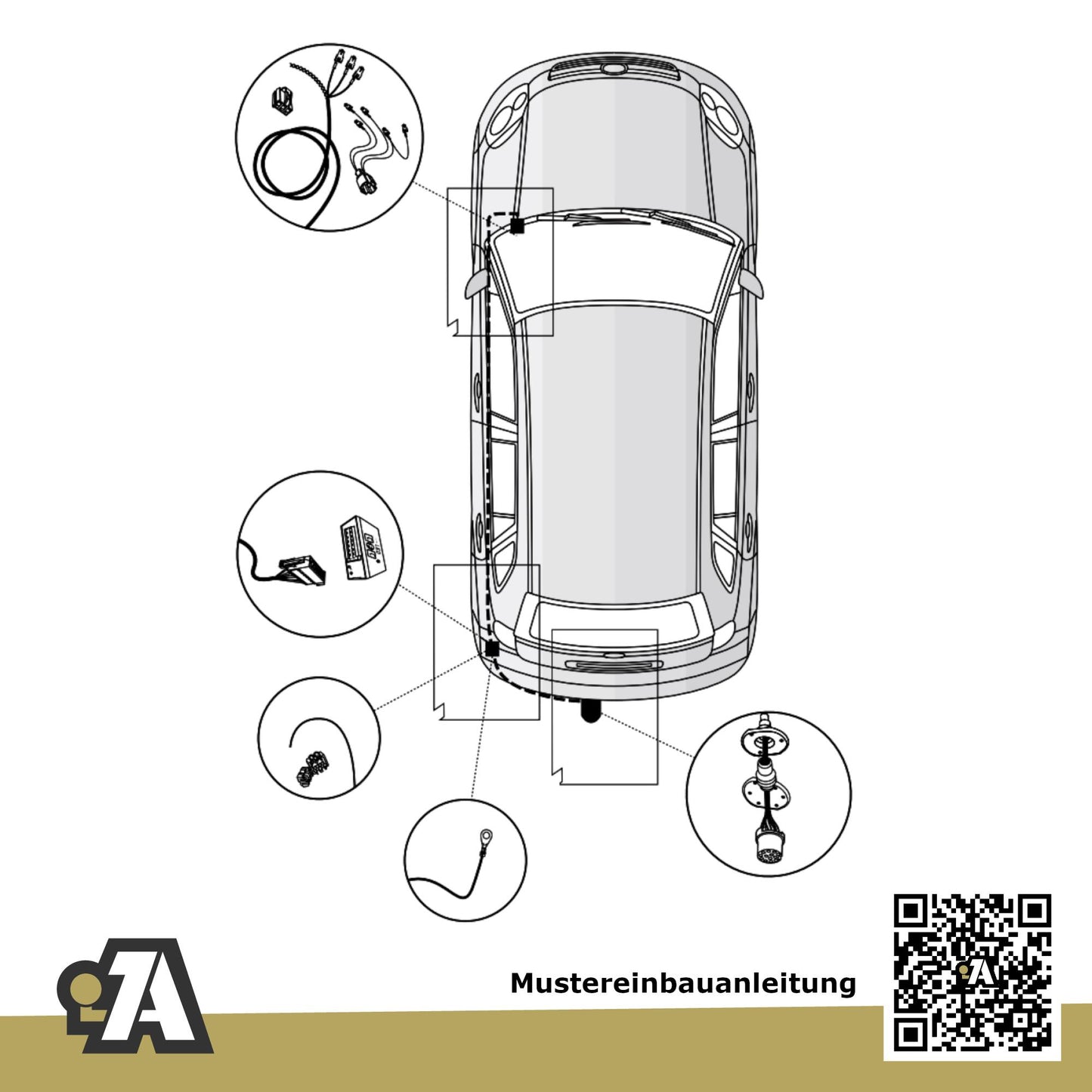 Skoda Yeti 5-Türer (SUV) 09.2009-12.2013 5L BRiNK Anhängerkupplung mit JAEGER Elektrosatz