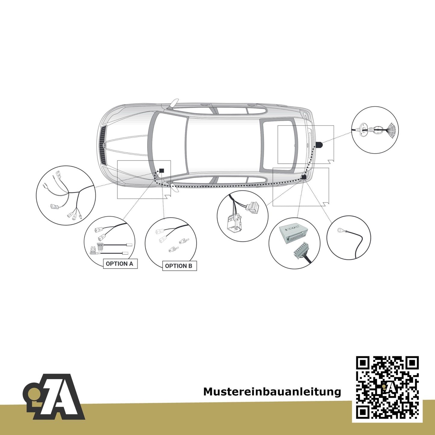 Skoda Superb 4/5-Türer (Limo & Kombi) ab 04.2024 NZ3 / NZ5 BRiNK Anhängerkupplung mit JAEGER Elektrosatz