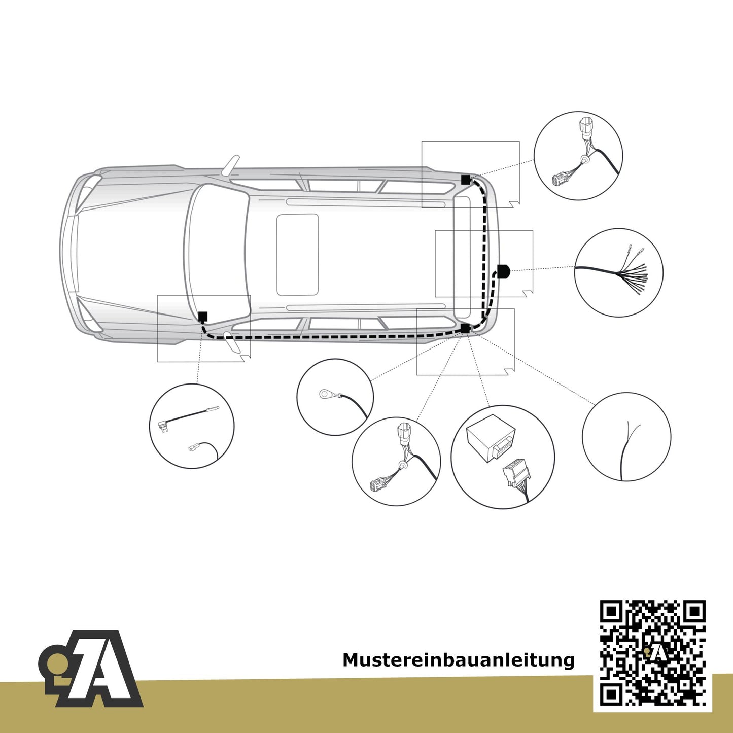 SSANGYONG Korando 5-Türer (SUV) 11.2013-08.2019 CK BRiNK Anhängerkupplung mit JAEGER Elektrosatz