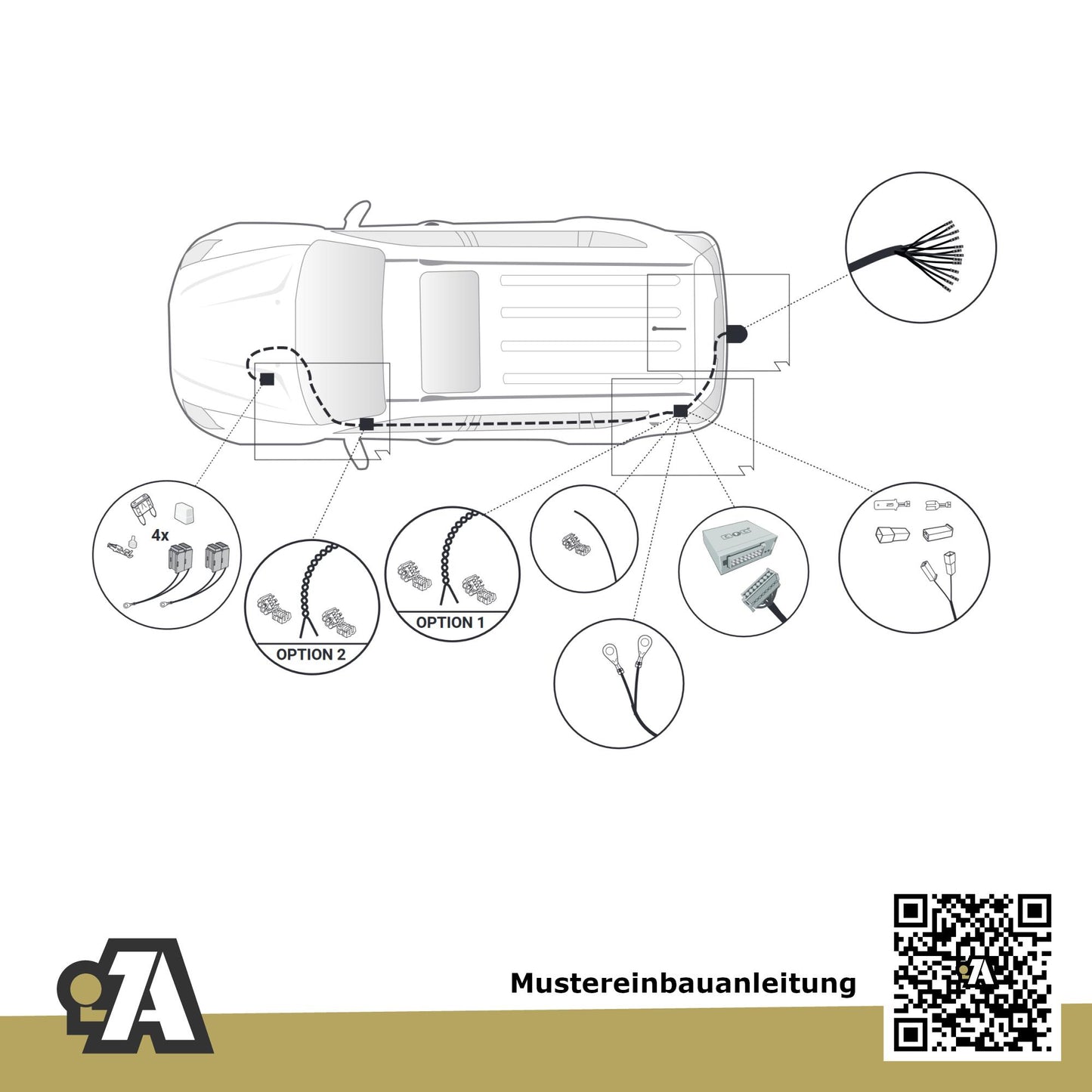 SSANGYONG Rexton 5-Türer (SUV) 10.2017-02.2021 Y400 BRiNK Anhängerkupplung mit JAEGER Elektrosatz