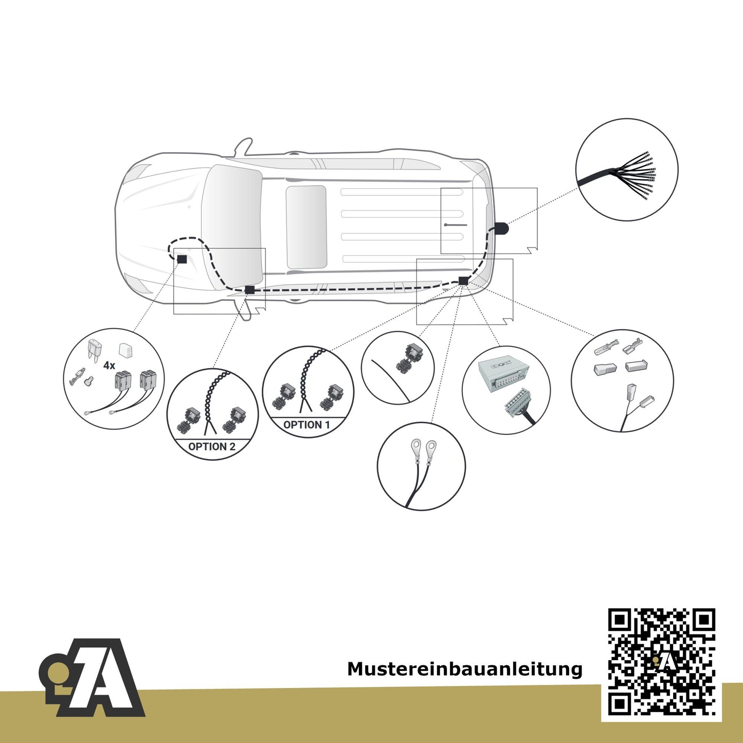SSANGYONG Rexton 5-Türer (SUV) ab 03.2021 Y400 BRiNK Anhängerkupplung mit JAEGER Elektrosatz