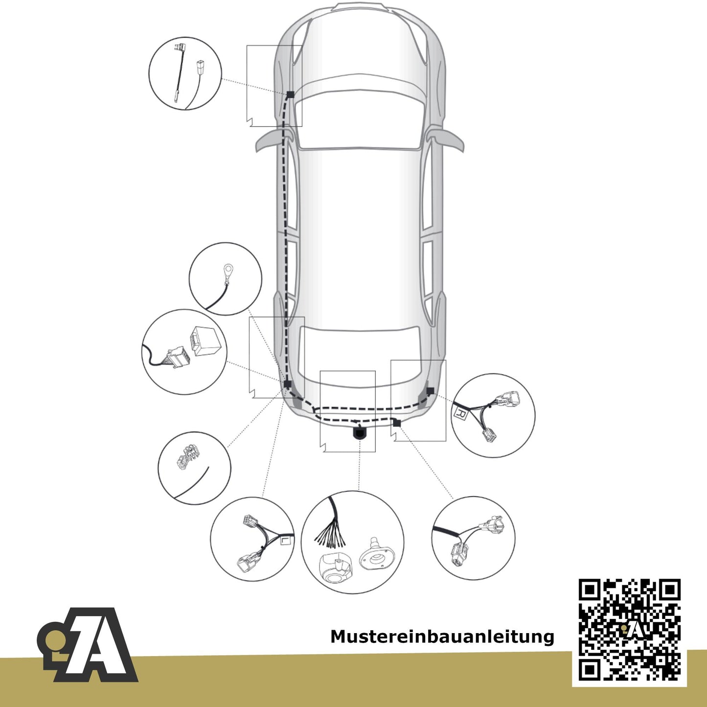 Suzuki Vitara 5-Türer (Kompakt-SUV) 03.2015-05.2018 LY BRiNK Anhängerkupplung mit JAEGER Elektrosatz