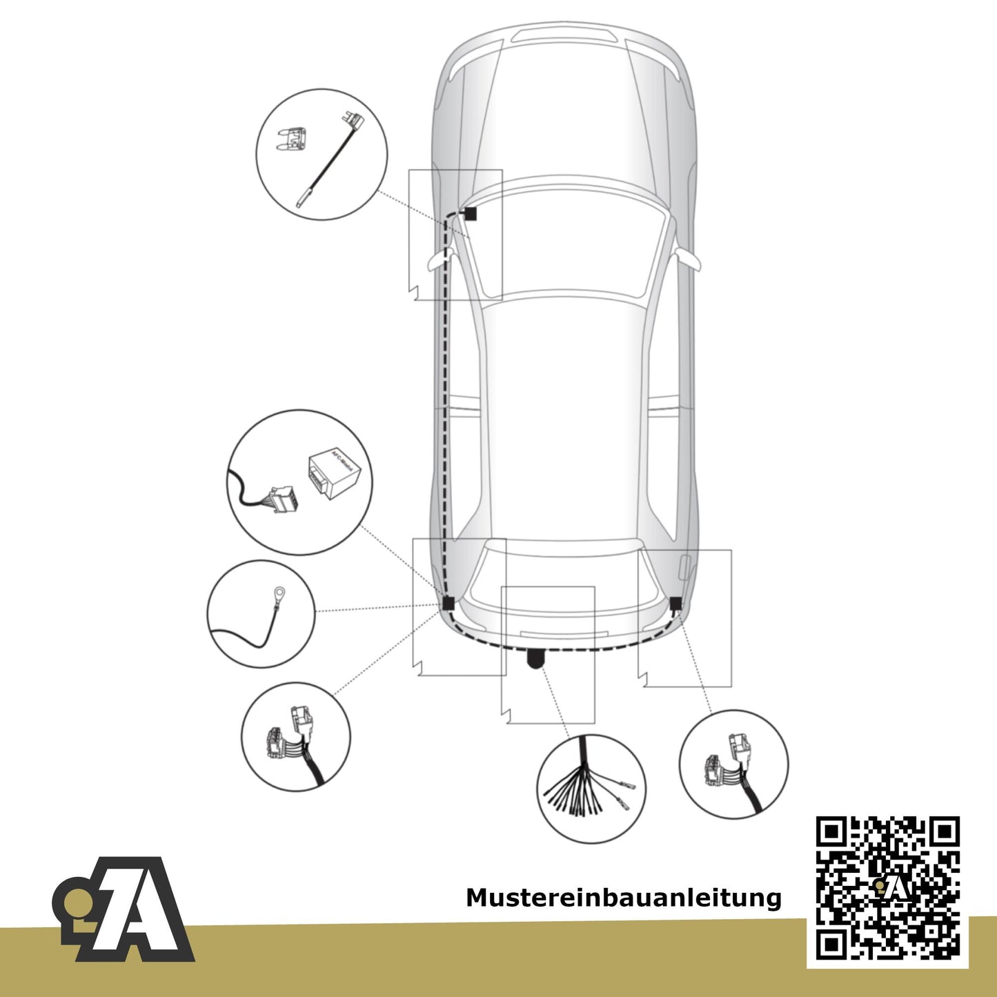 Toyota Auris 3/5-Türer (Fließheck) 03.2007-12.2012 _E15_ BRiNK Anhängerkupplung mit JAEGER Elektrosatz