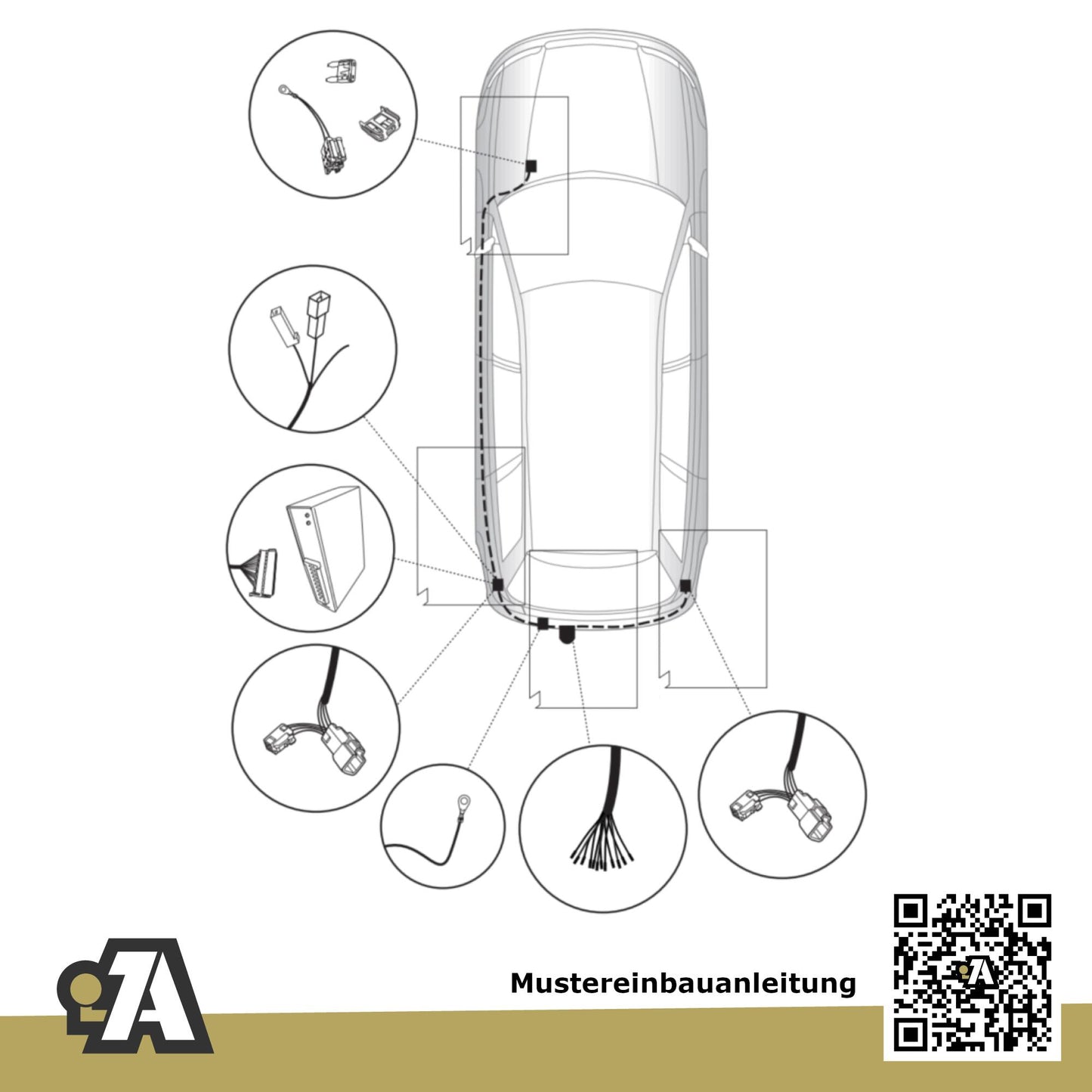 Toyota Avensis 4-Türer (Limousine) 02.2009-10.2018 T27 BRiNK Anhängerkupplung mit JAEGER Elektrosatz