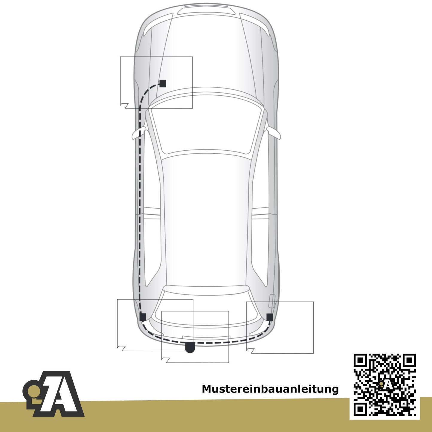 Toyota Corolla 3/5-Türer (Fließheck) 07.2004-02.2007 E12 BRiNK Anhängerkupplung mit JAEGER Elektrosatz