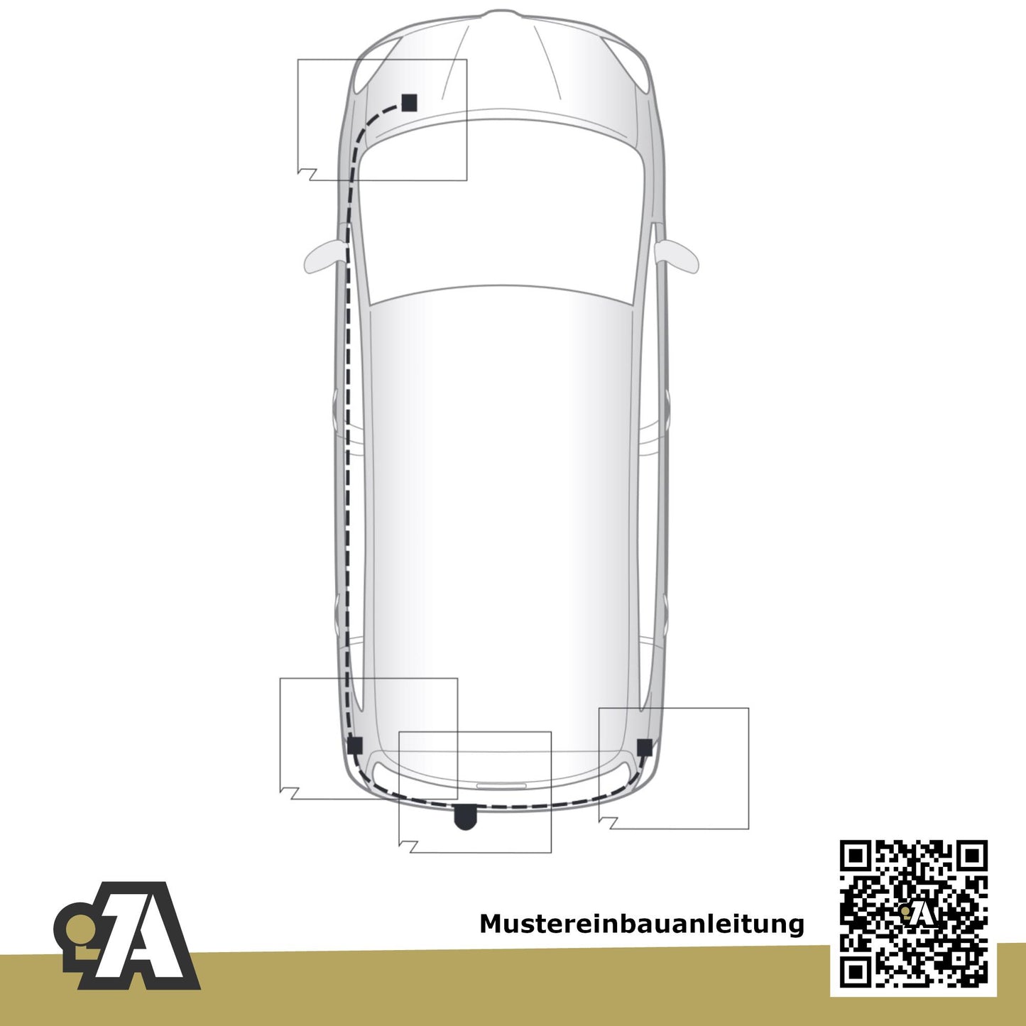 Toyota Corolla Verso 5-Türer (Kompaktvan) 04.2004-03.2009 E12 BRiNK Anhängerkupplung mit JAEGER Elektrosatz