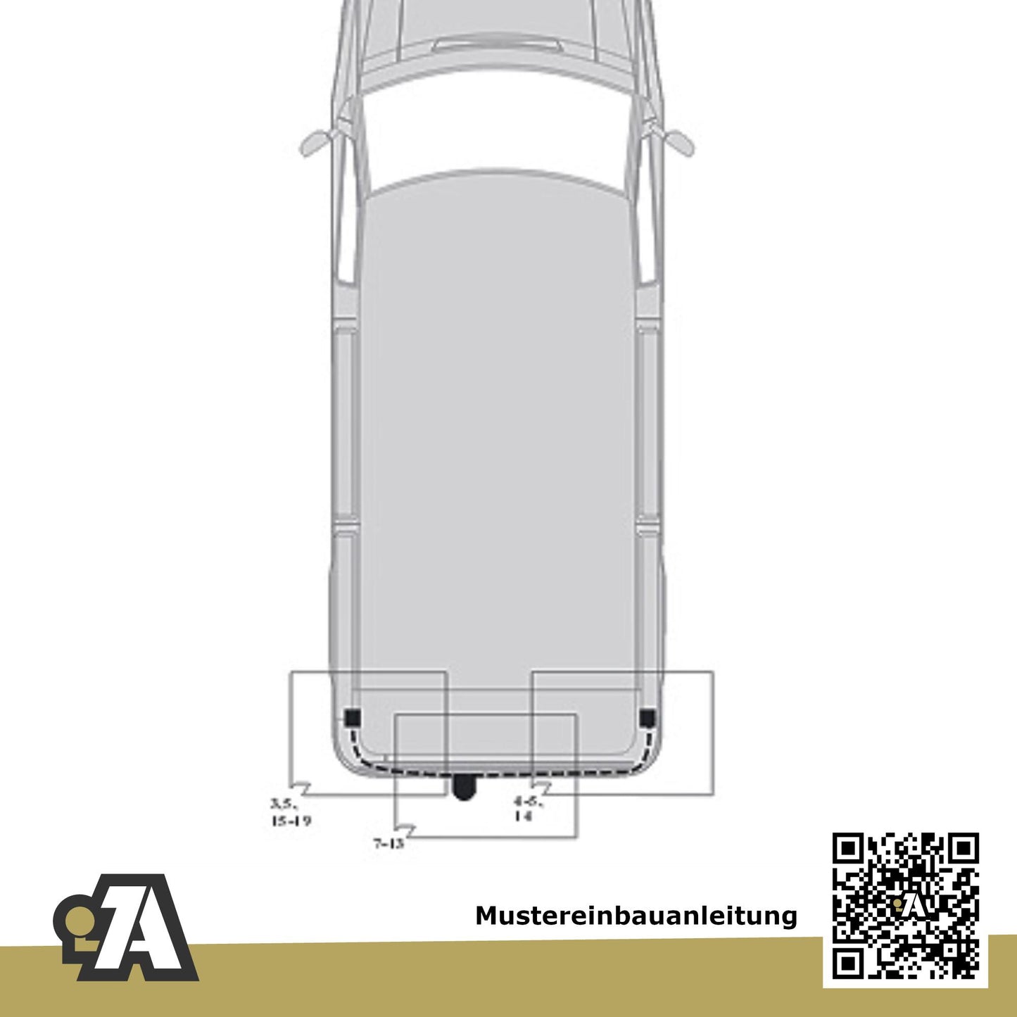 Renault Trafic Bus / Kasten 05.2001-08.2006 JL / FL BRiNK Anhängerkupplung mit JAEGER Elektrosatz