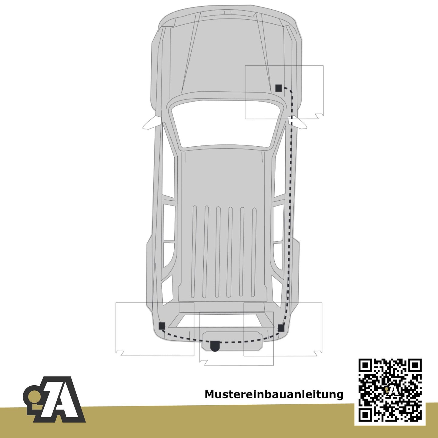 Toyota RAV4 5-Türer (SUV) 06.2000-01.2006 A2 BRiNK Anhängerkupplung mit JAEGER Elektrosatz
