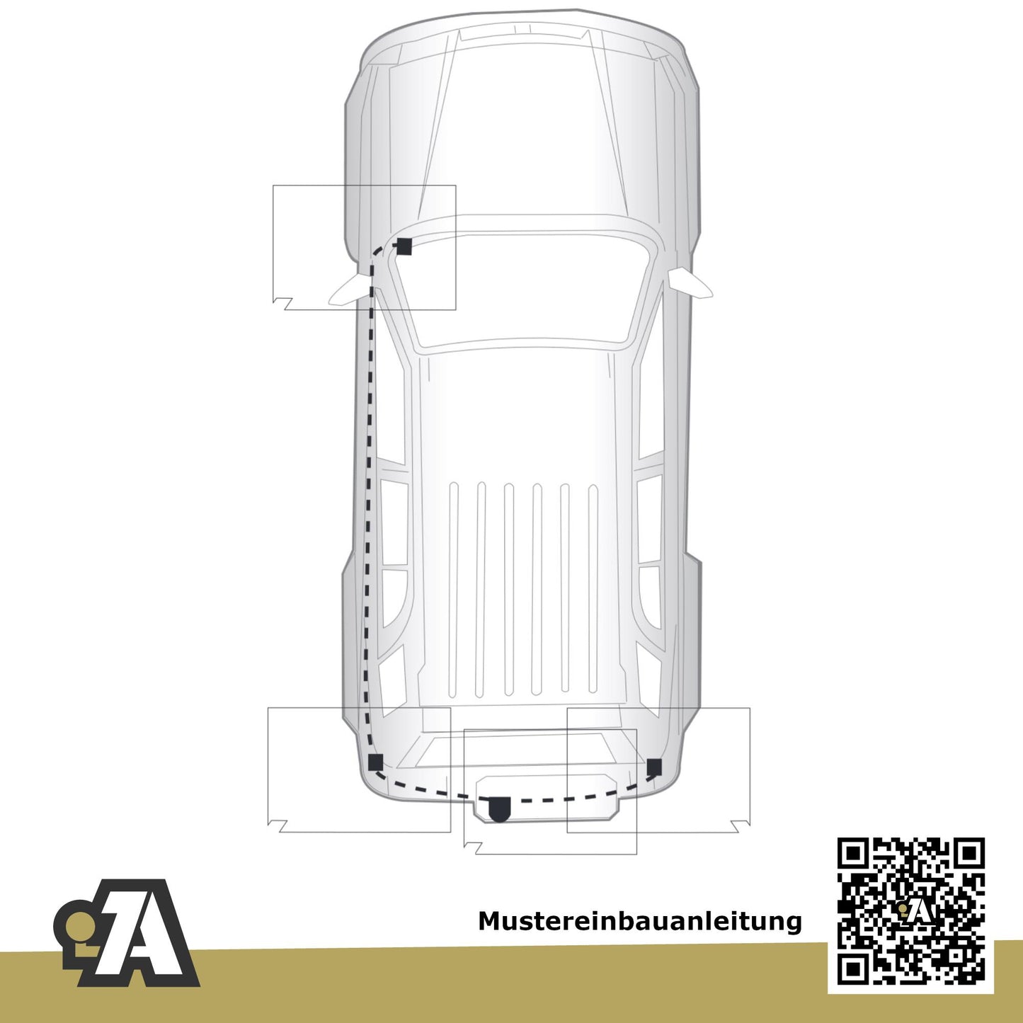Toyota RAV4 5-Türer (SUV) 02.2009-02.2013 A3 - mit Reserverad am Heck BRiNK Anhängerkupplung mit JAEGER Elektrosatz