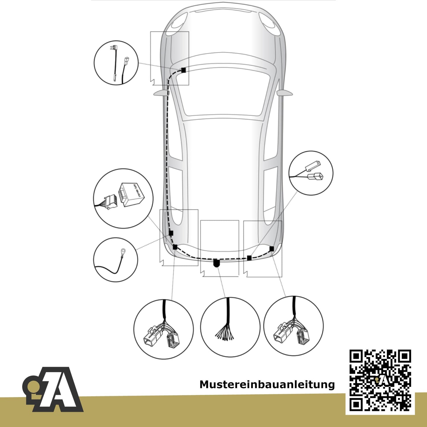Toyota Yaris 3/5-Türer (Fließheck) 10.2011-07.2014 P13/P15 BRiNK Anhängerkupplung mit JAEGER Elektrosatz